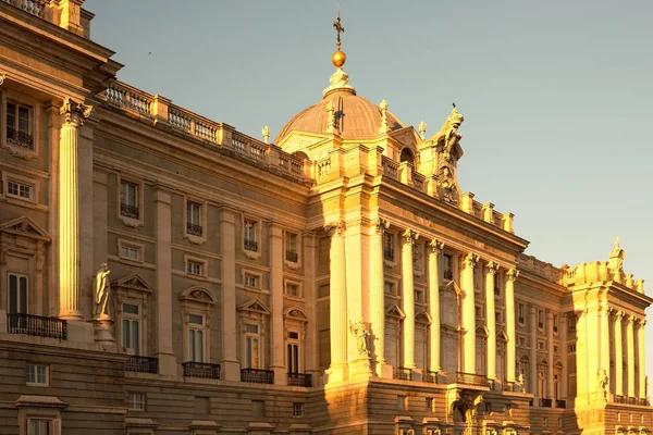 Palacio Real Koninklijk Paleis Plaza Oriente Madrid Spanje — Stockfoto