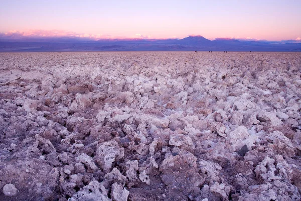 Crosta Sal Salar Atacama Soncor Reserva Nacional Dos Flamencos Deserto — Fotografia de Stock