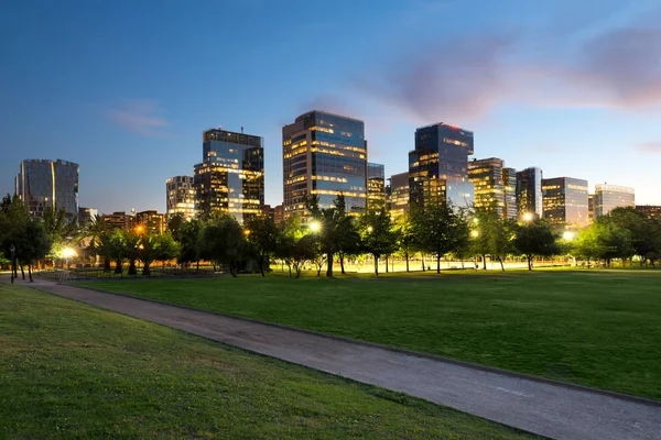 Bâtiments Nueva Las Condes Nouveau Centre Financier Affaires Dans Quartier — Photo