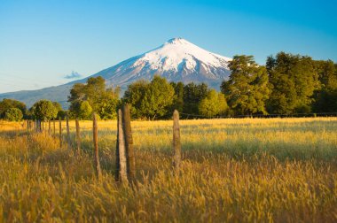Villarrica volkan Araucania bölgesi, Güney Şili, Güney Amerika