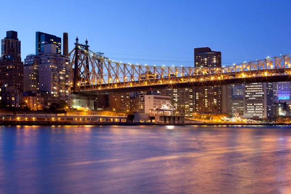 Queensboro Bridge Nad East River Upper East Side Manhattan New — Stock fotografie