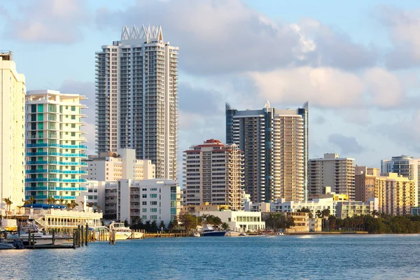 Edifícios North Beach Mid Beach Miami Beach Flórida Eua — Fotografia de Stock