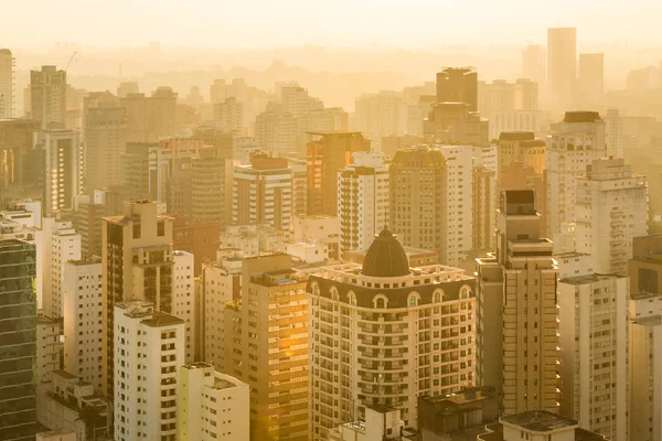 Panoramisch Uitzicht Van Sao Paulo Brazilië Zuid Amerika — Stockfoto
