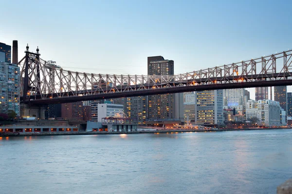 Queensboro Bridge Nad East River Upper East Side Manhattan New — Stock fotografie