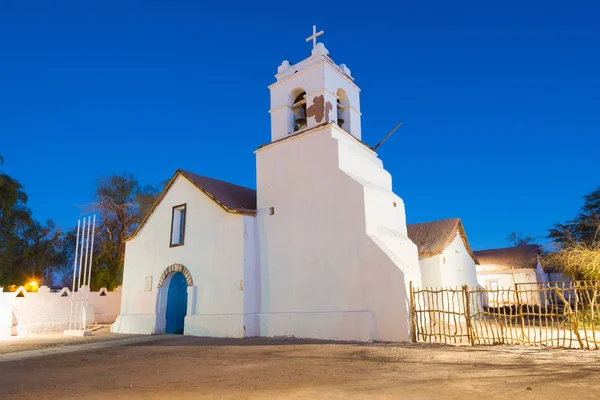 Chiesa San Pedro Atacama Nella Piazza Principale Deserto Atacama Cile — Foto Stock