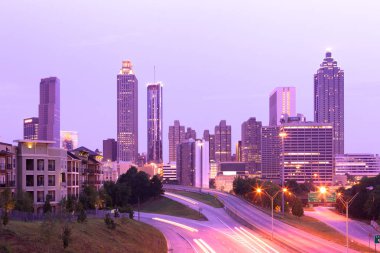 Dawn, Atlanta, Georgia, ABD şehir manzarası