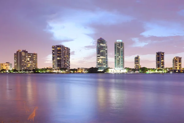 Skyline Edificios Brickell District Miami Florida — Foto de Stock