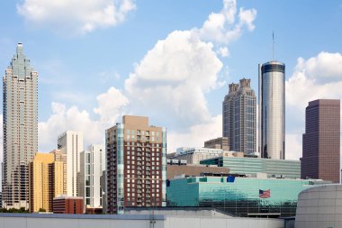 Atlanta şehir merkezinden Skyline, Georgia, ABD