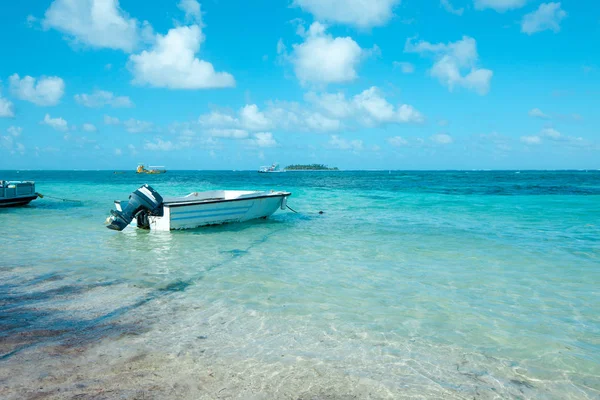 Hlavní Pláž Ostrově San Andres Johnny Cay Vzadu Kolumbie Jižní — Stock fotografie