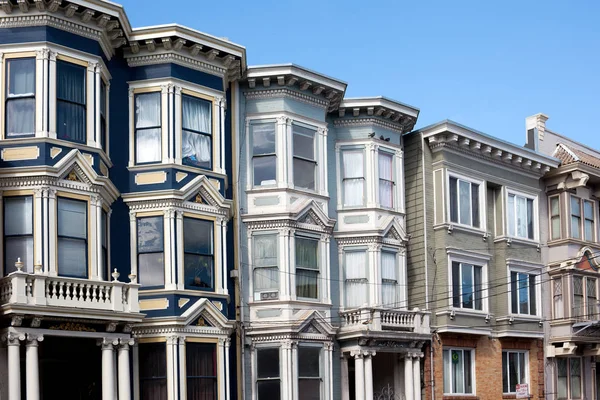 San Francisco California United States March 2012 Detail Traditional Houses — Stock Photo, Image