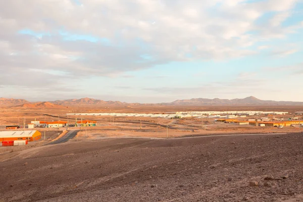 Veduta Generale Campo Minerario Nel Deserto Atacama Cile — Foto Stock