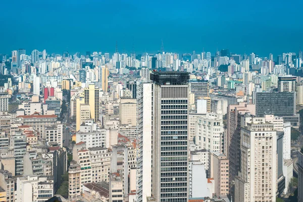Panorámás Kilátás Sao Paulo Belvárosára Brazília Dél Amerika — Stock Fotó