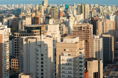 Alacakaranlıkta Sao Paulo Silueti, Brezilya, Güney Amerika