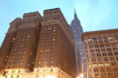 Greeley Meydanı, Midtown, Manhattan, New York, New York, ABD 'den binaların silueti