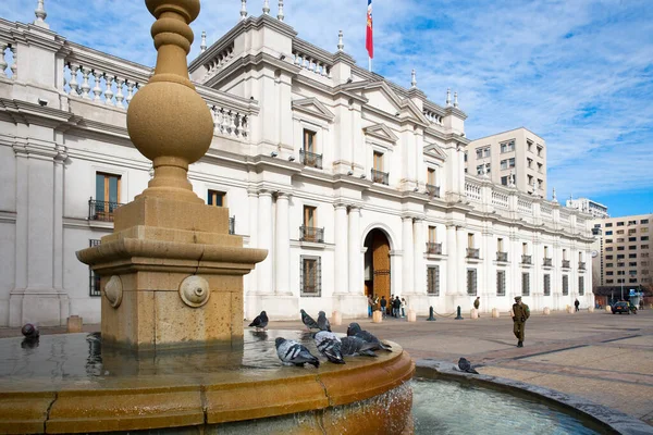 Santiago Chile Regio Metropolitana Chili Palacio Moneda Moneda Chileens Presidentieel — Stockfoto