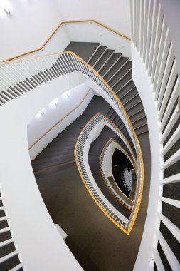 Bir spiral merdivenin mimari ayrıntıları