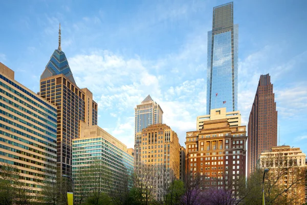 Skyline Moderna Byggnader Centrum Från Rittenhouse Square Philadelphia Pennsylvania Usa — Stockfoto