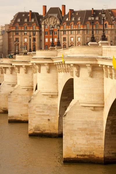 Pont Neuf Bridge Seine River Ile Cite Parigi Francia — Foto Stock