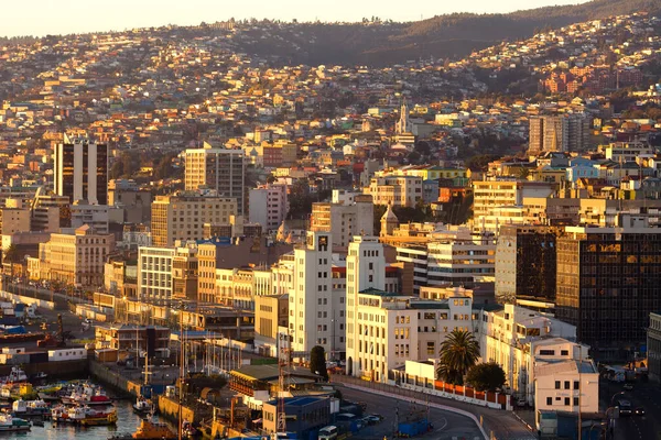 Colinas Beira Mar Valparaíso Região Valparaíso Chile América Sul — Fotografia de Stock