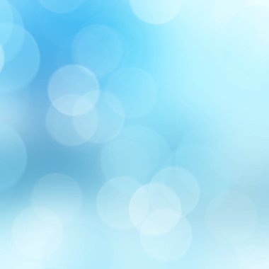 Mavi Bokeh ışıkları soyut arkaplan. Arka plandaki Bokeh, doğal mavi ve beyazı bulanıklaştırdı.