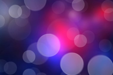 Bulanık bokeh daireleri ve ışıkları olan soyut mor arkaplan dokusu.