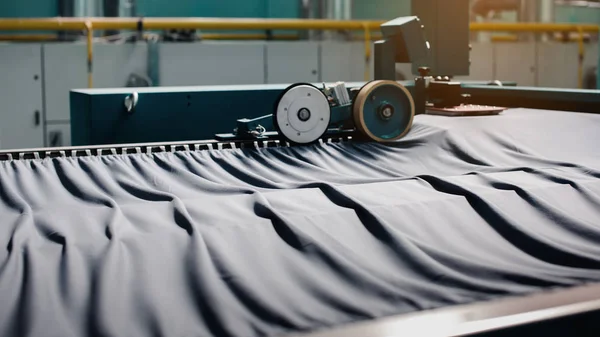 Textile Manufacturing Circular Knitted Fabric Textile Factory Spinning Production Line — ストック写真