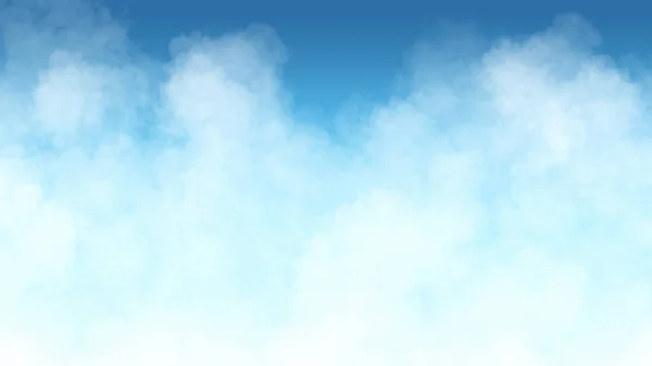 青い背景に煙 青い空の雲 — ストック写真