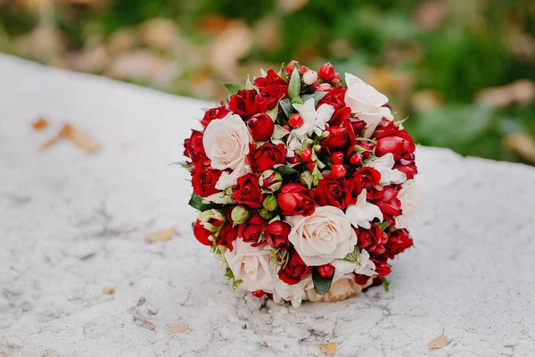 Beautiful Bridal Bouquet Close — Stock Photo, Image