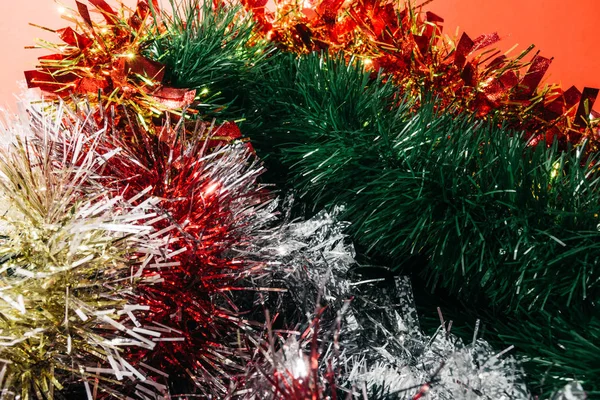 Navidad colorido oropel — Foto de Stock