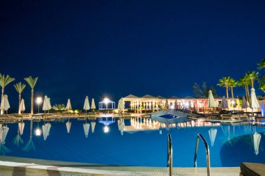 SHARM EL SHEIKH, EGYPT - 14 Mayıs 2019: Oteldeki tatil yeri