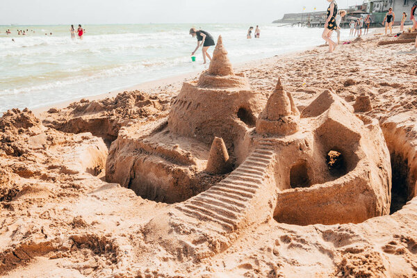 sand castle by the sea