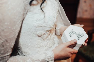 Yüzükler için Bay ve Bayan Box