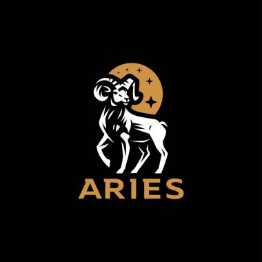 Aries, goat, ram.