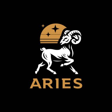Aries, goat, ram.