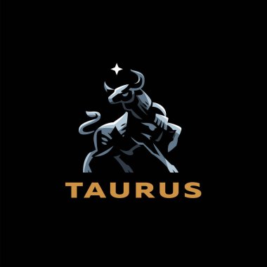 Boynuzlu kaslı boğa.