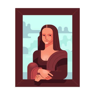 Mona Lisa 'nın stilize edilmiş resmi.