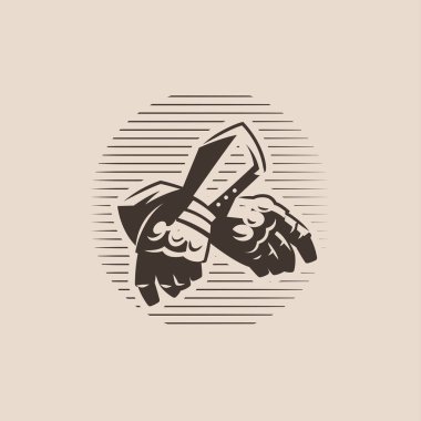 Ortaçağ savaşçısının zırhındaki metal koruyucu eldivenler..