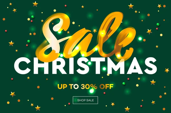 Venda Natal Web Banner Ilustração Vetorial —  Vetores de Stock