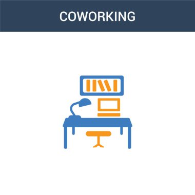 İki renkli konsept vektör ikonu. 2 renk eşzamanlı vektör çizimi. Beyaz arkaplanda izole edilmiş mavi ve turuncu epinefrin simgesi.