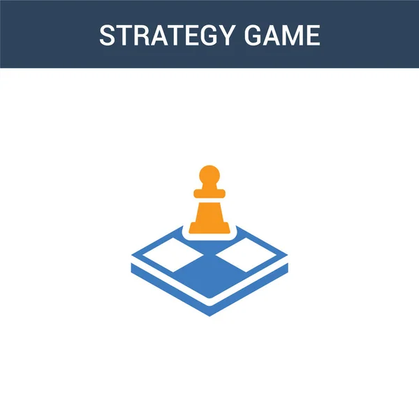 Иконка Вектора Концепции Двух Цветных Стратегий Игры Двухцветная Иллюстрация Вектора — стоковый вектор