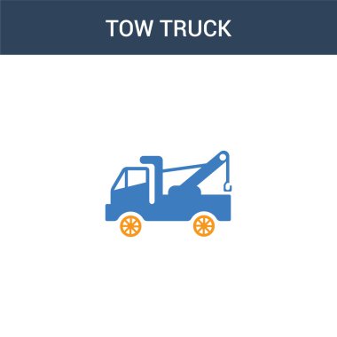 İki renkli çekici konsept vektör ikonu. İki renkli çekici vektör çizimi. Beyaz arkaplanda izole edilmiş mavi ve turuncu epinefrin simgesi.