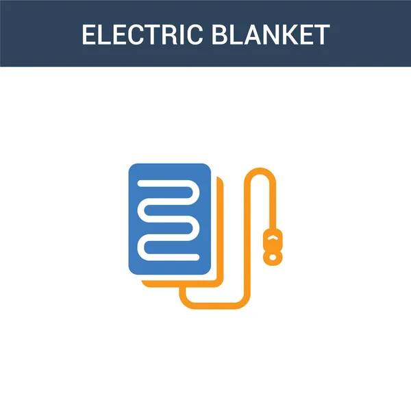 Zweifarbige Elektrische Decke Konzept Vektor Symbol Farbige Vektor Illustration Für — Stockvektor