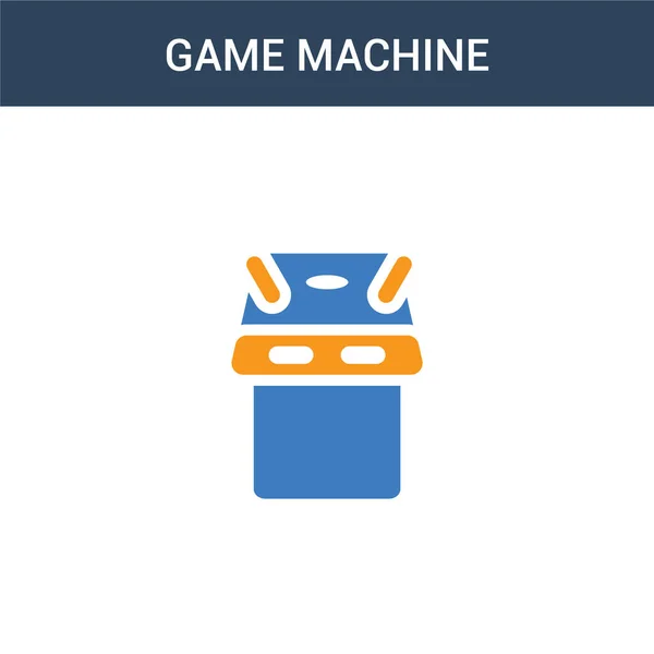 Zweifarbige Game Machine Konzept Vektor Symbol Farbe Game Machine Vektor — Stockvektor