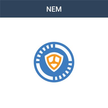 iki renkli Nem konsept vektör simgesi. 2 renk Nem vektör çizimi. Beyaz arkaplanda izole edilmiş mavi ve turuncu epinefrin simgesi.