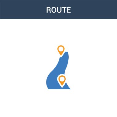 iki renkli konsept vektör ikonu. 2 renk vektör çizimi. Beyaz arkaplanda izole edilmiş mavi ve turuncu epinefrin simgesi.