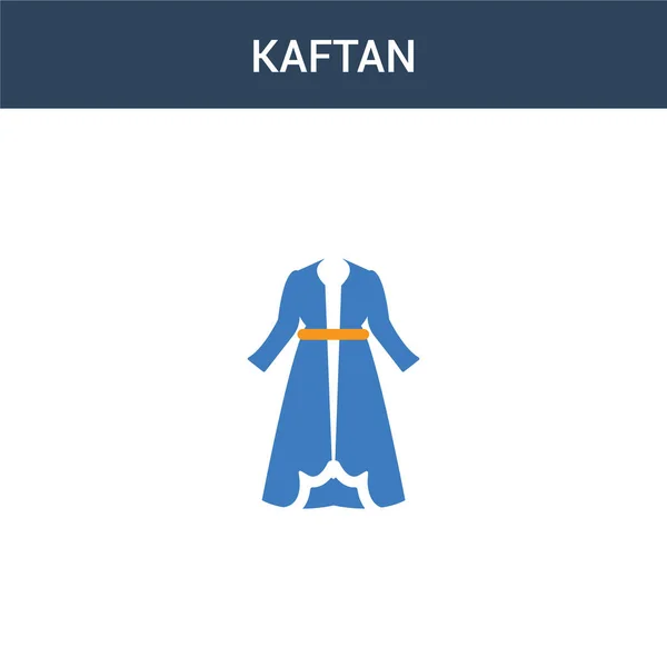Dos Color Kaftan Concepto Vector Icono Color Kaftan Vector Ilustración — Vector de stock