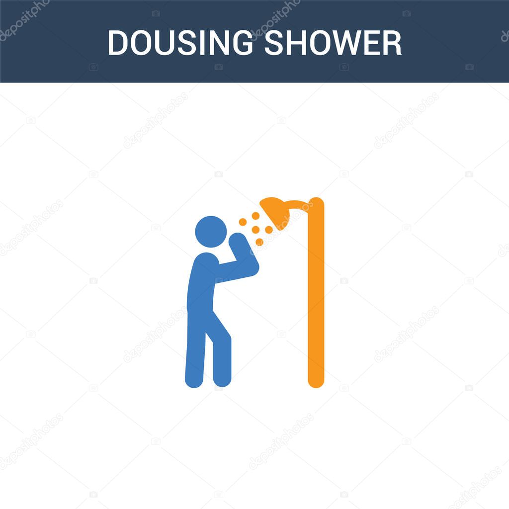 Two Colored Dousing Shower Concept Vector Icon 2 Color Dousing Shower Vector Illustration Isolated Blue And Orange Eps Icon On White Background Premium Vector In Adobe Illustrator Ai Ai