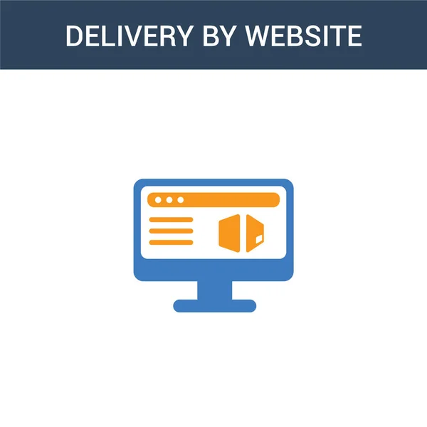 사이트 컨셉트 아이콘 Delivery Website 컨셉트 아이콘 사이트 Website Vector — 스톡 벡터