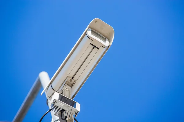 CCTV security camera fixed on a pole metalic — Stock Photo, Image