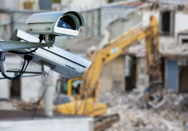 CCTV cantiere di telecamere — Foto Stock